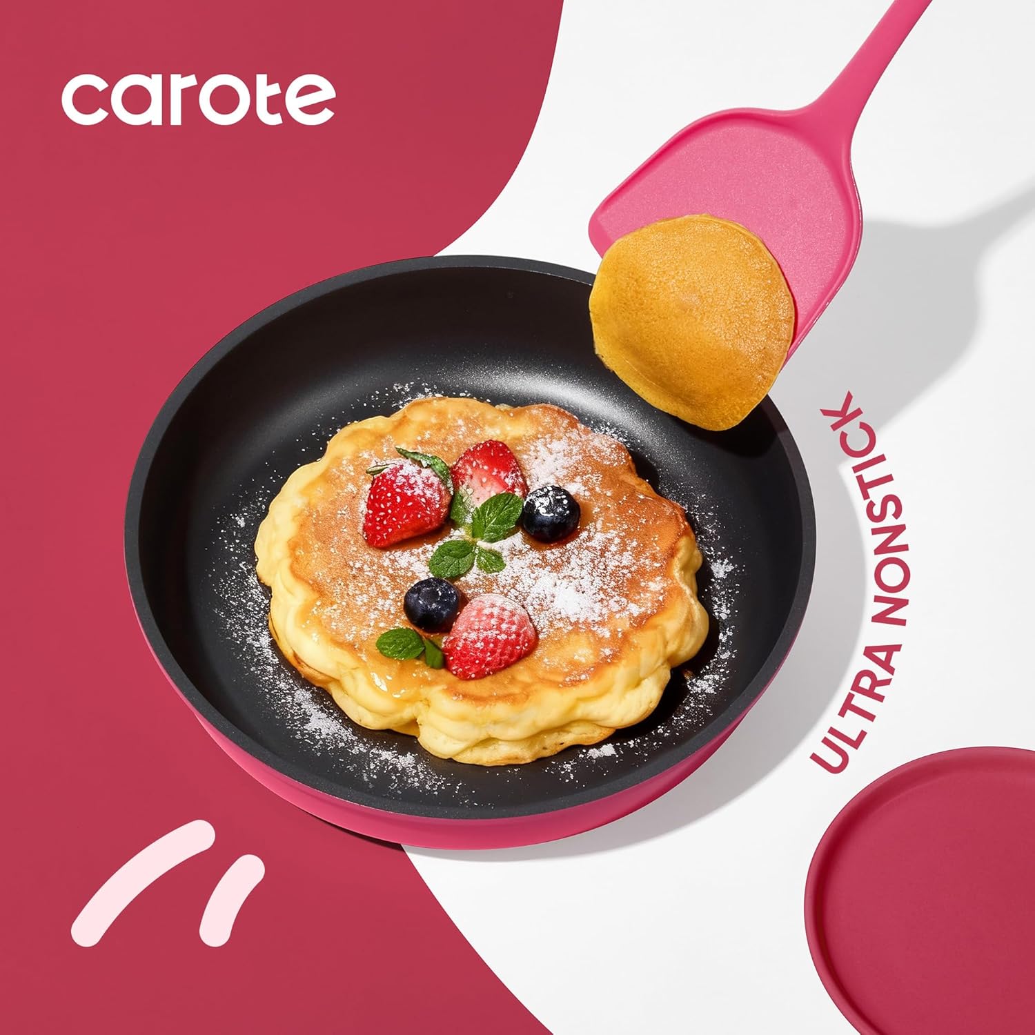 CAROTE 15pcs Pots and Pans Set Non Stick, Cookware Set Non Toxic with Detachable Handle, Induction Kitchen Cooking Set, Dishwasher/Oven Safe, RV/Camping Cookware