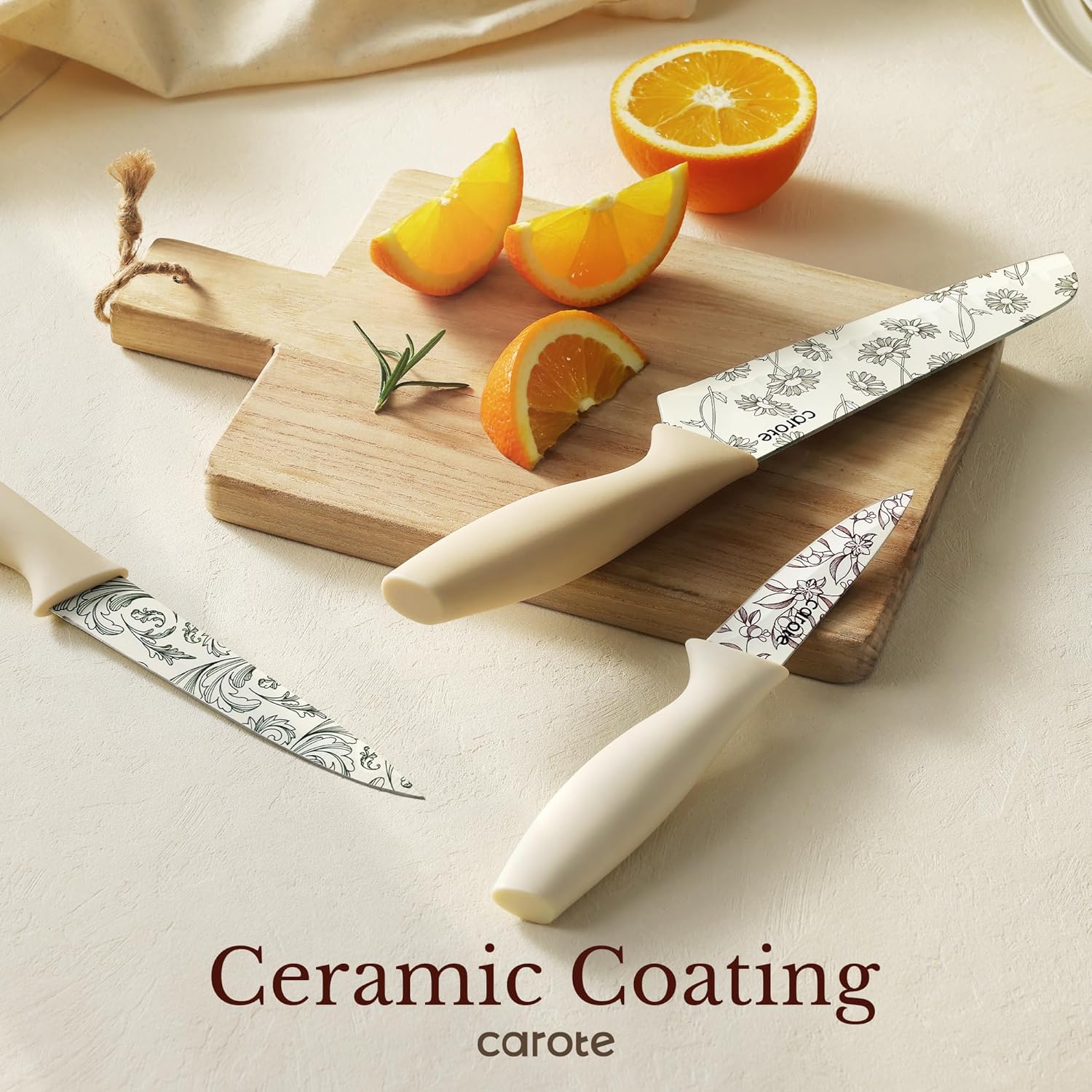 CAROTE 19pcs Pots and Pans Set Non Stick, Nonstick Cookware Set Detachable Handle, Induction Kitchen Cooking Sets with Removable Handle, RV Kitchen, Oven Safe, Taupe